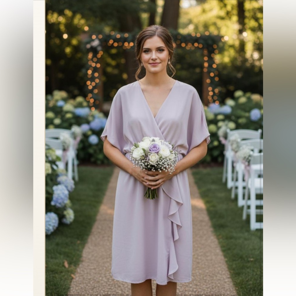 H&M Soft Pink Midi Dress